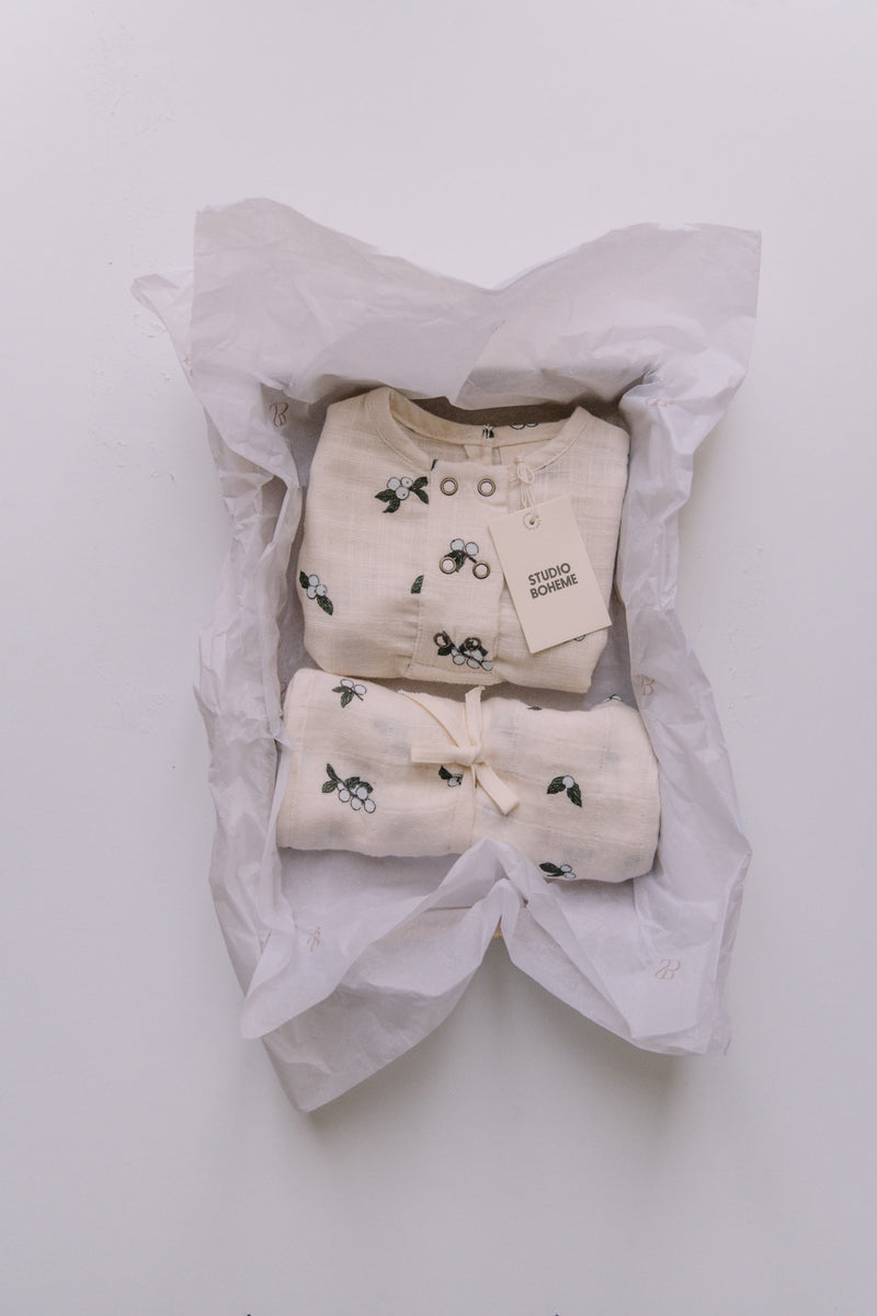 Swaddle XL Doudou Ecru Mistletoe