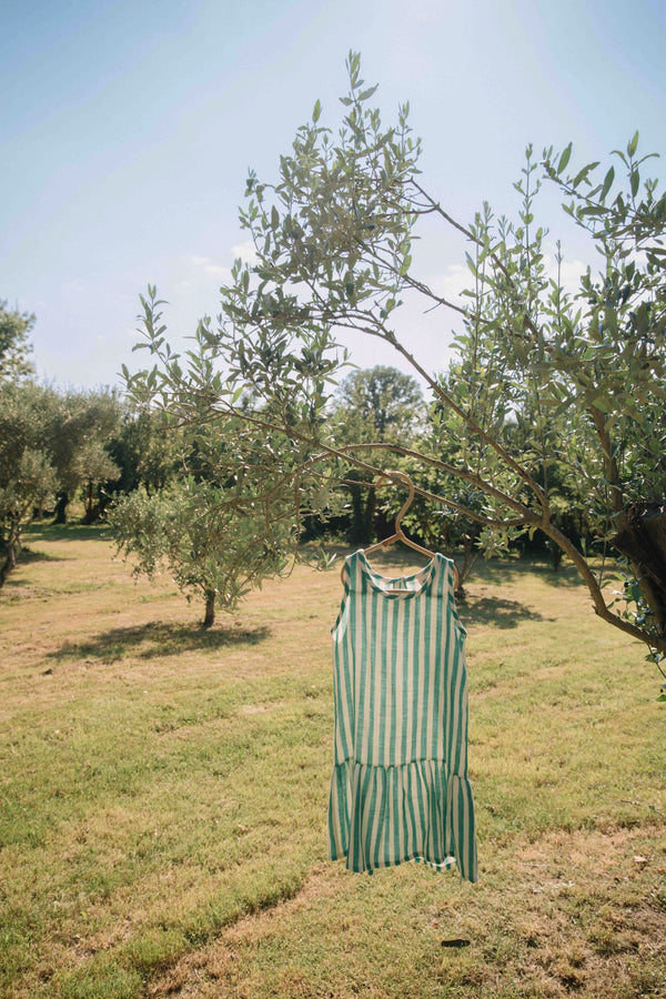 Dress Playa Capri Green stripes