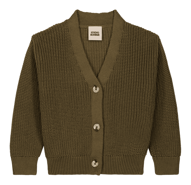 Angelo Cardigan Olive green