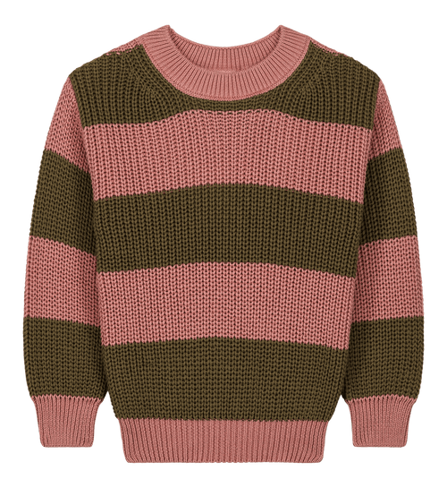 Pull Marcelo Vieux rose et Olive