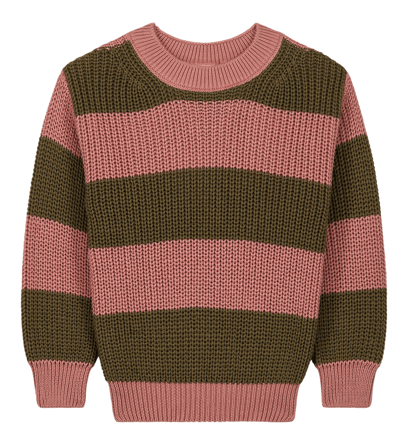 Pull Marcelo Vieux rose et Olive