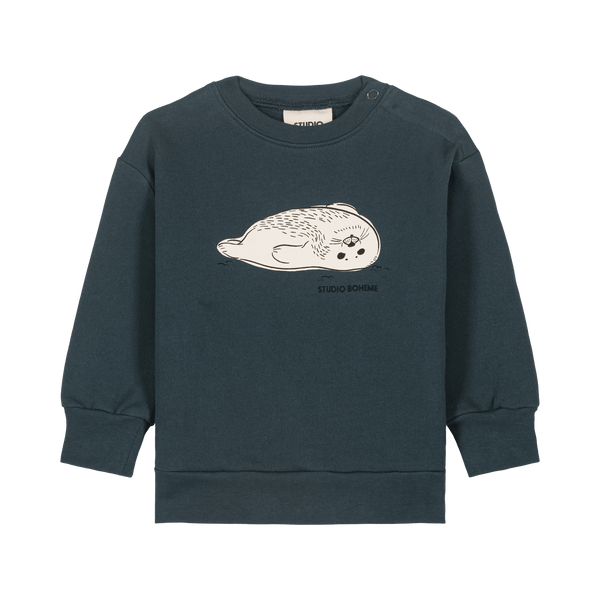 Sweatshirt Bart Blue Denim Seal