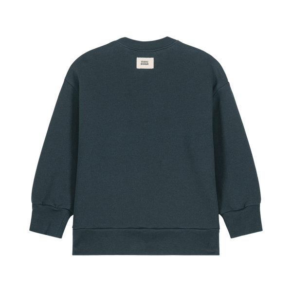 Sweat-shirt Bart Bleu denim Phoque