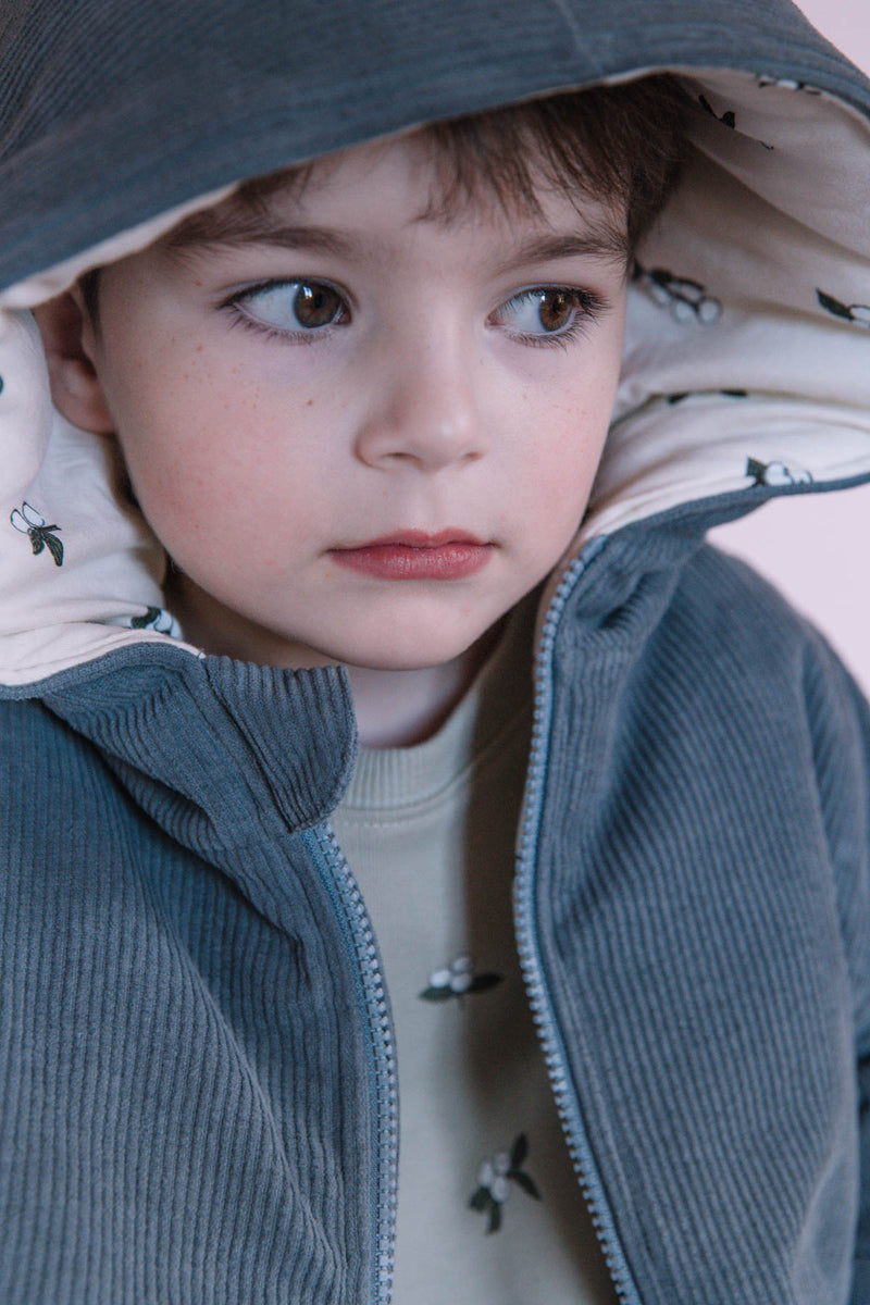 Manteau Frio Corderoy Bleu Gui