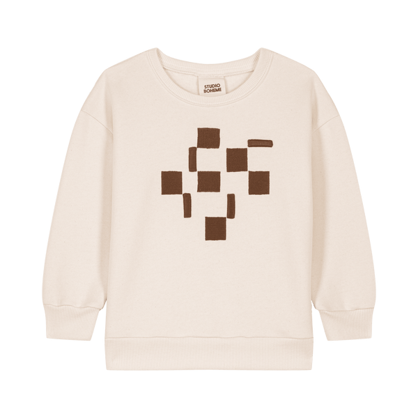 Sweat-shirt Bart Ecru Broderie