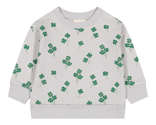 Sweat-shirt Bart Gris trèfles all over