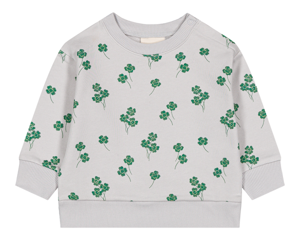 Sweat-shirt Bart Gris trèfles all over