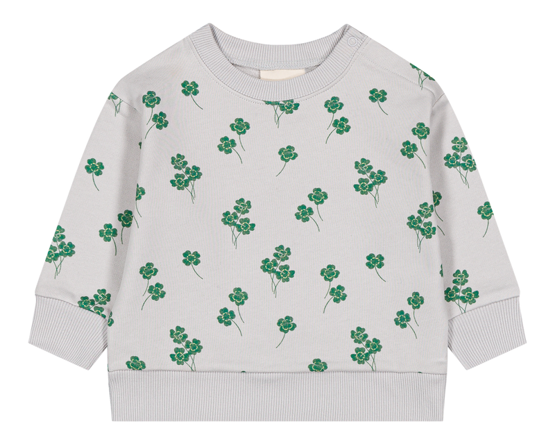 Sweat-shirt Bart Gris trèfles all over