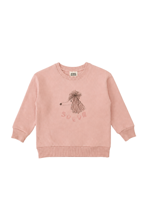 Sweat-shirt Bart Rose Dog Soeur