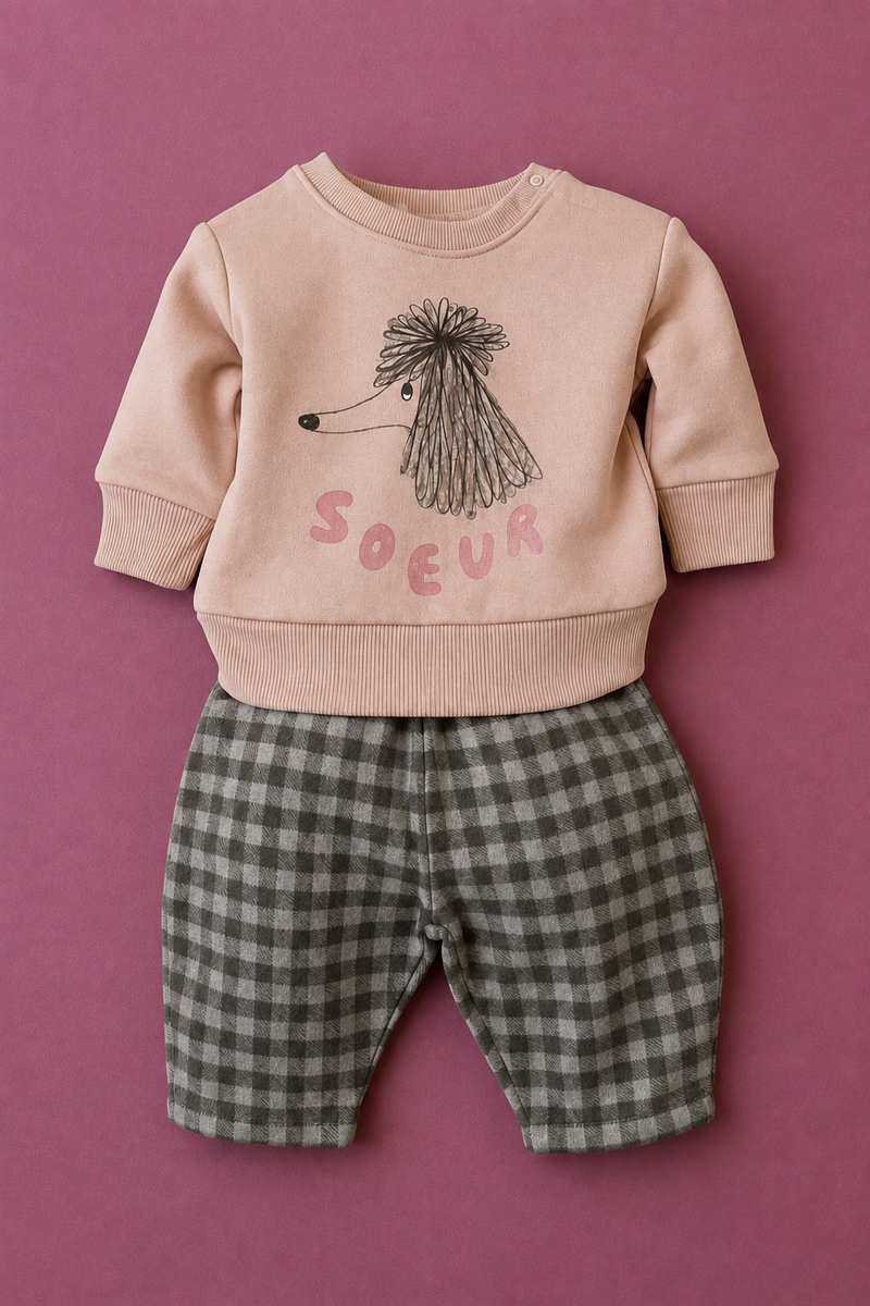 Sweat-shirt Bart Rose Dog Soeur