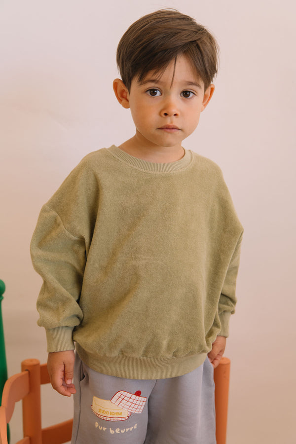 Sweat-shirt Bart Terry Vert Golden