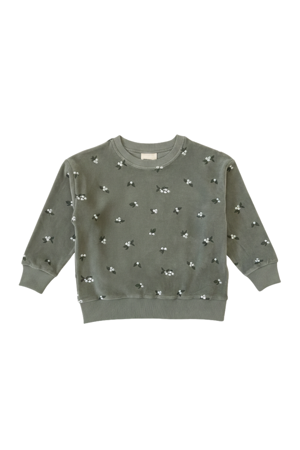 Sweatshirt Bart Velvet Vetiver Mistletoe