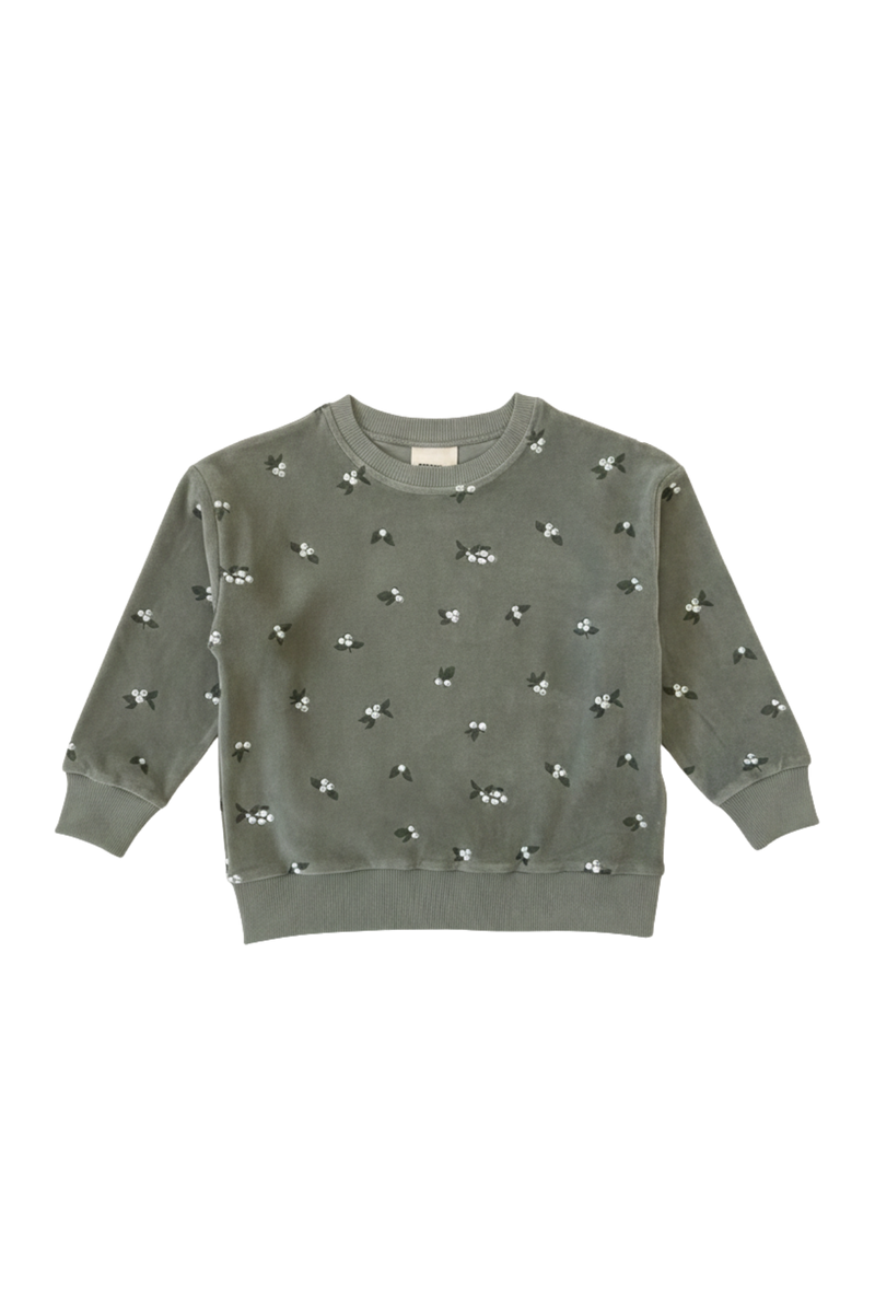 Sweatshirt Bart Velvet Vetiver Mistletoe