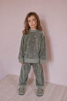 Sweatshirt Bart Velvet Vetiver Mistletoe