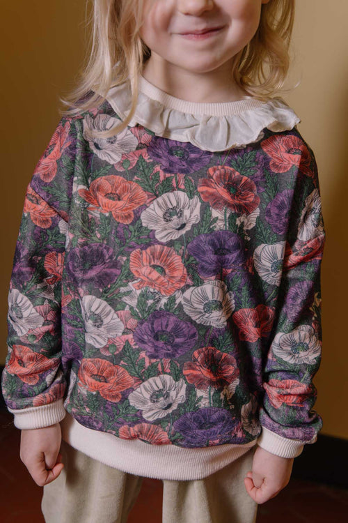 Sweat-shirt Juno Velvet Poppy