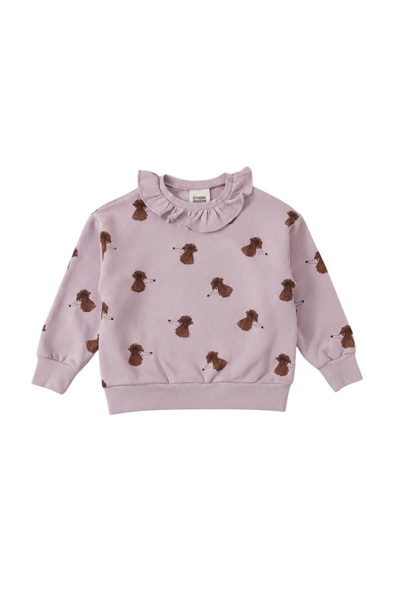 Sweat-shirt Juno Mauve Dog Soeur