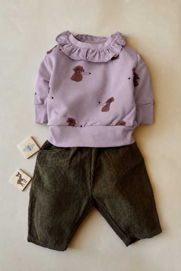 Pantalon Carrot Corderoy Dark Olive