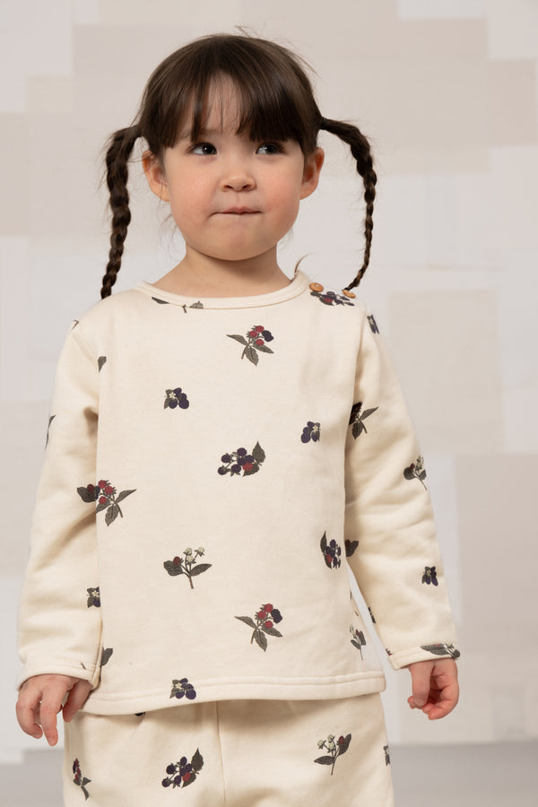 Sweat-shirt Noé Ecru mûres
