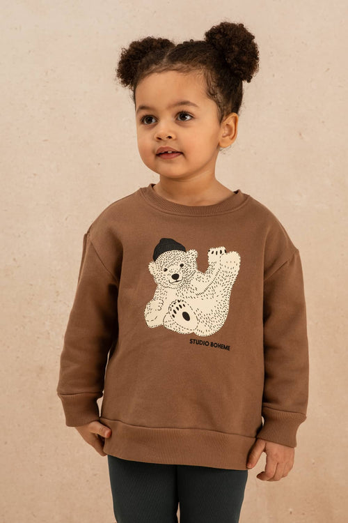 Sweat-shirt Bart Chocolat Ours