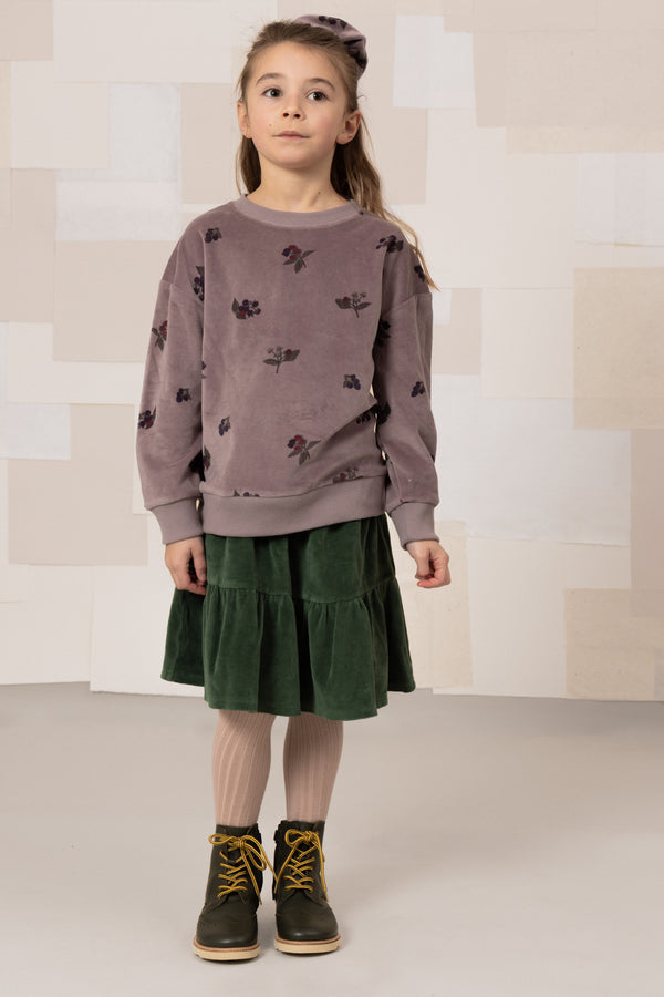 Sweat-shirt Bart Velvet Mauve mûres