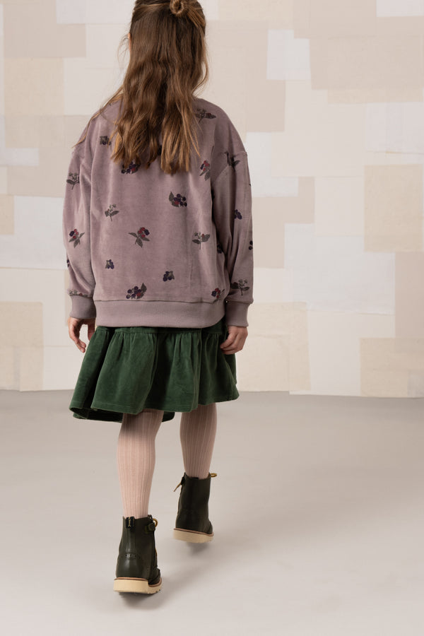 Sweat-shirt Bart Velvet Mauve mûres