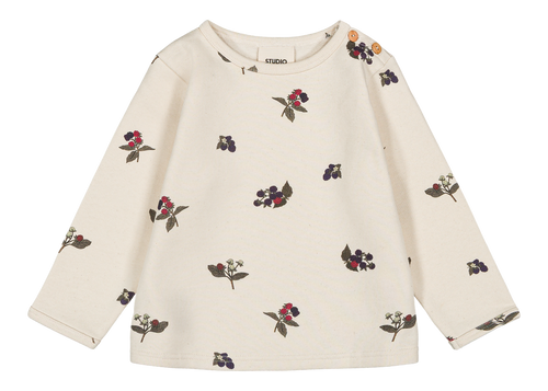 Sweat-shirt Noé Ecru mûres