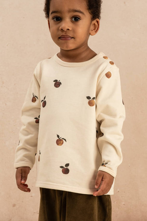 Sweatshirt Noé Ecru Apples