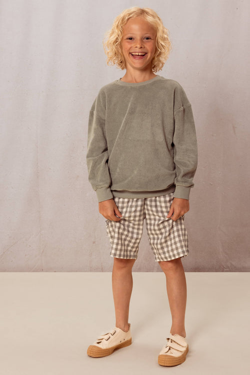 Sweatshirt Bart Terry green grey