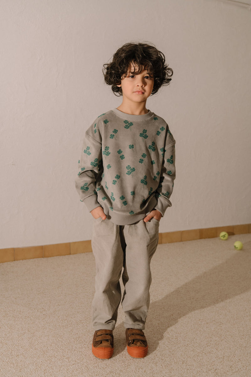 Pantalon Carrot Corderoy Gris