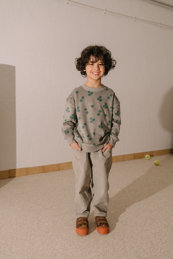 Pantalon Carrot Corderoy Gris