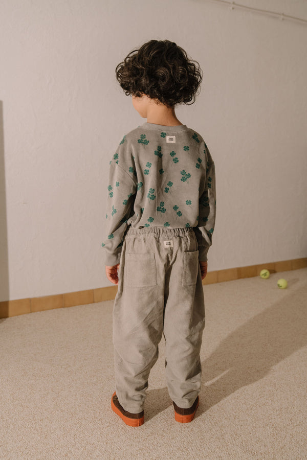Pantalon Carrot Corderoy Gris