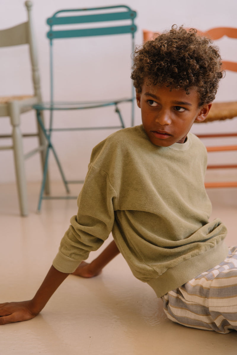 Sweat-shirt Bart Terry Vert Golden