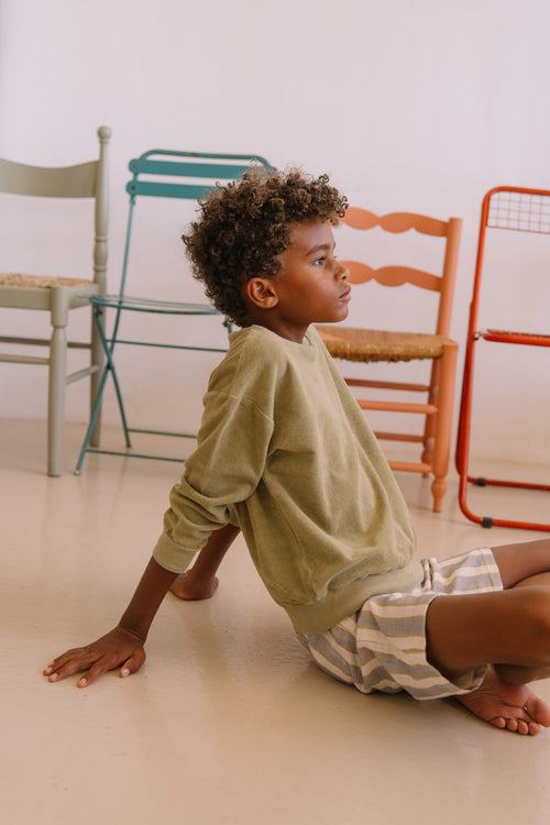 Sweatshirt Bart Terry Golden Green