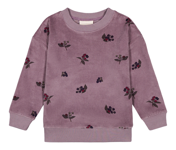 Sweat-shirt Bart Velvet Mauve mûres