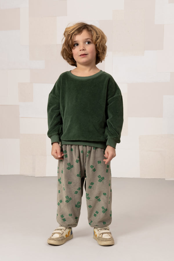 Pantalon Porgy Velvet Gris trèfles