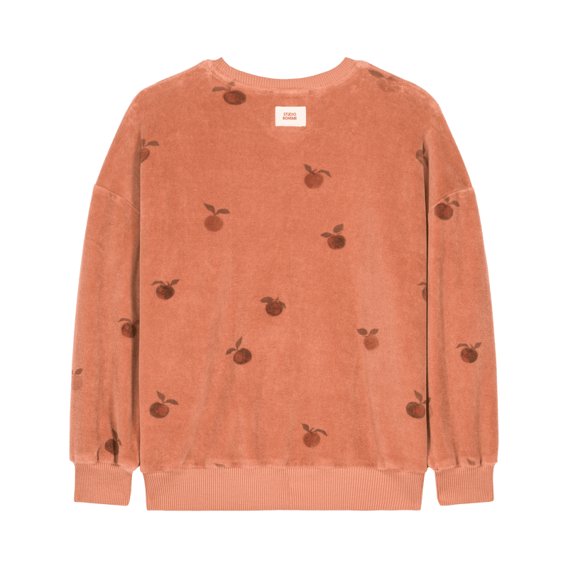 Sweatshirt Bart Velvet Pink Apples