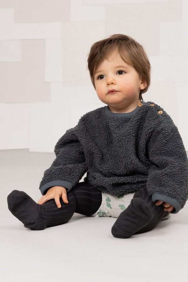 Sweat-shirt Ours Minio Bleu gris