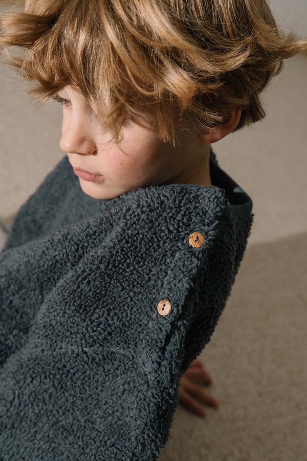 Sweat-shirt Ours Minio Bleu gris