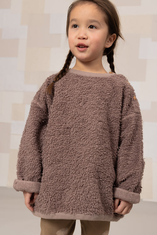 Sweat-shirt Ours Minio Mauve