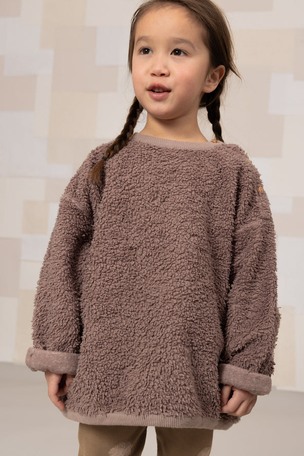 Sweat-shirt Ours Minio Mauve