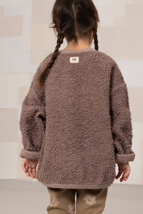 Sweat-shirt Ours Minio Mauve