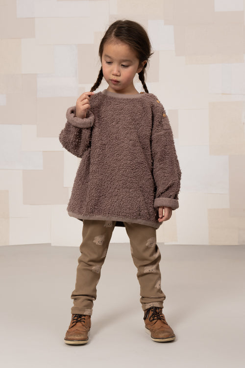 Sweat-shirt Ours Minio Mauve