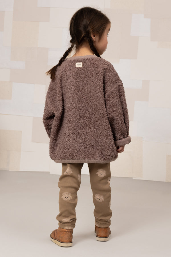 Sweat-shirt Ours Minio Mauve