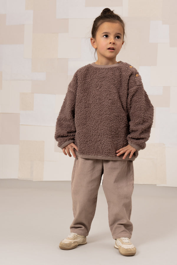 Pantalon Carrot Corderoy Mauve pâle