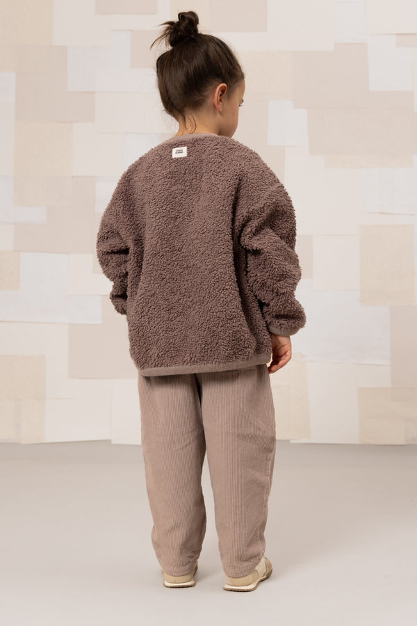 Pantalon Carrot Corderoy Mauve pâle