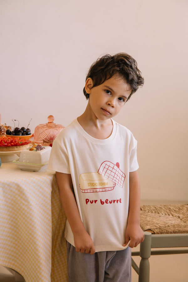 T-shirt Essential Jersey Ecru Beurre