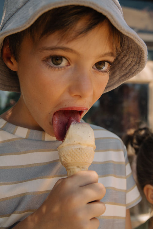 T-shirt Essential Jersey Rayures Bleu Gold