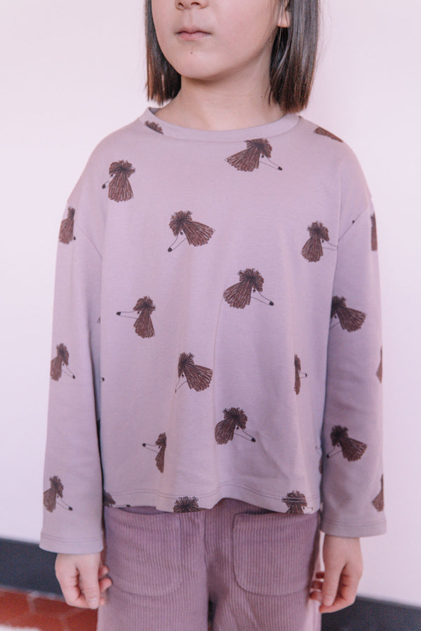 T-shirt Essential ML Mauve Dog Soeur