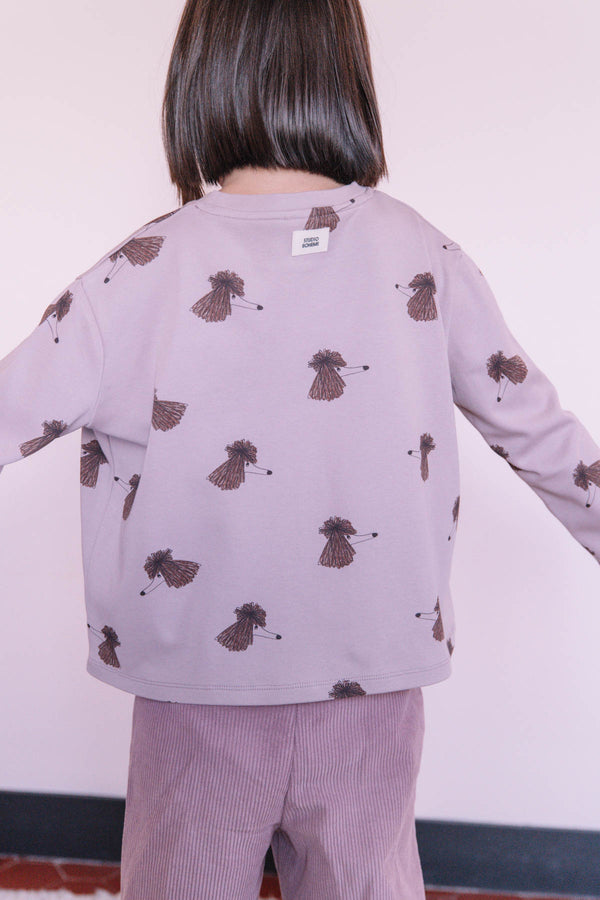 T-shirt Essential ML Mauve Dog Soeur
