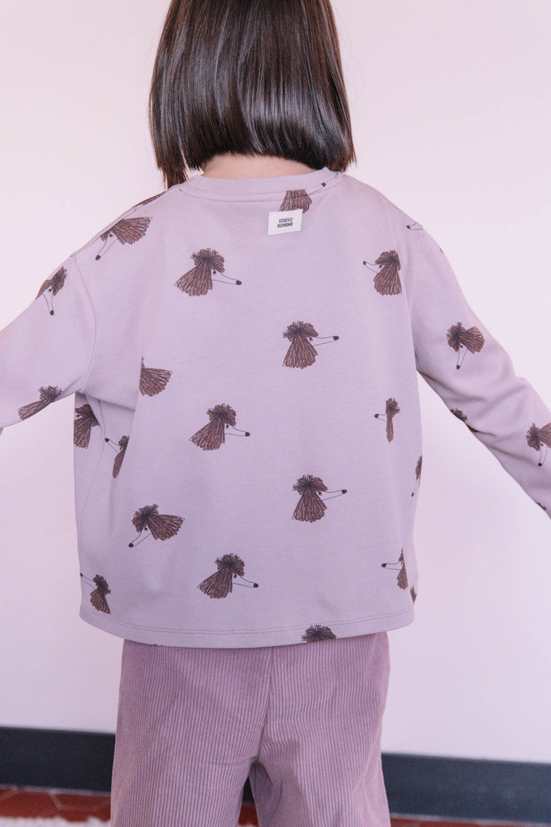 T-shirt Essential ML Mauve Dog Soeur